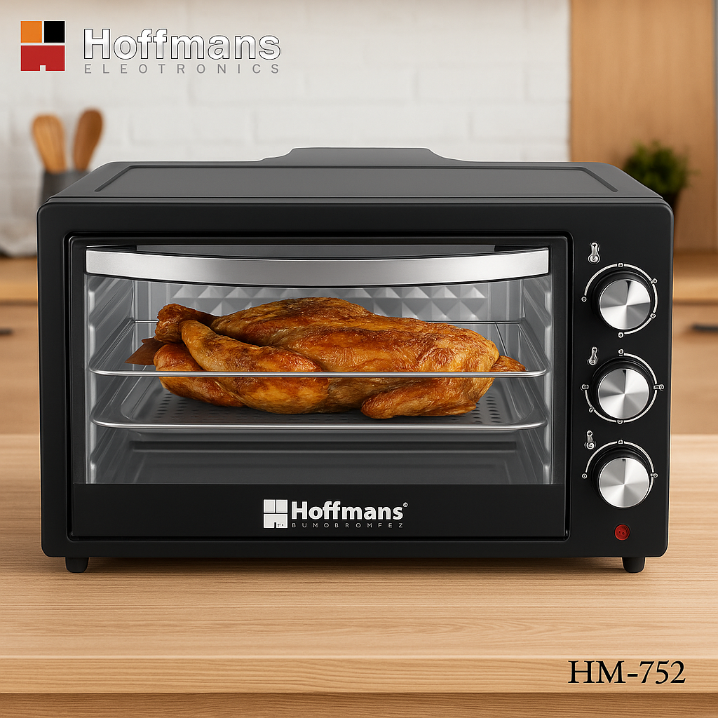 Cuptor Electric Multifunctional Hoffmans – 55L, Putere 2000W, Temperatura Reglabila