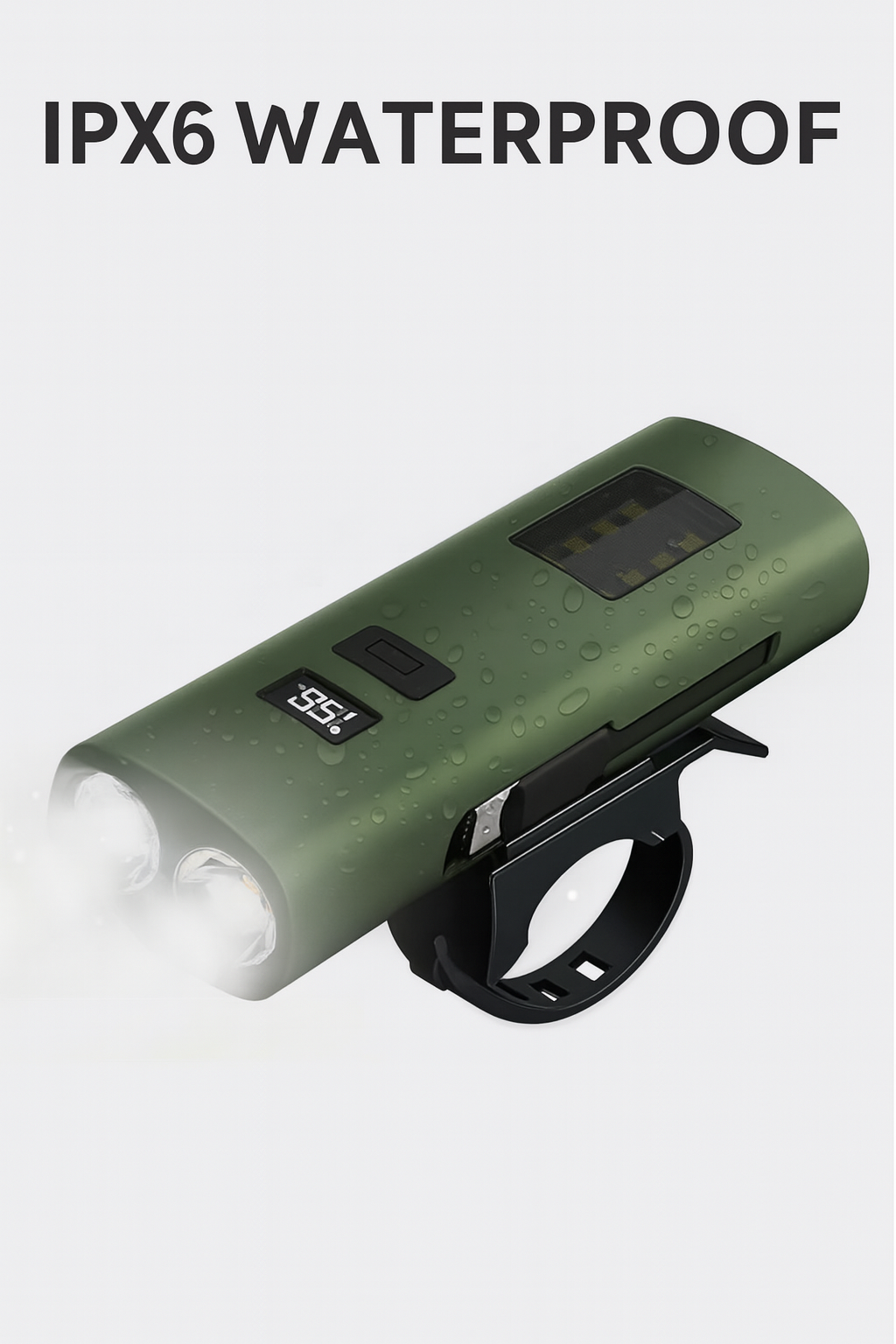 Lanterna Fata Bicicleta Trotineta AjieQaQ, LED 500lm, Baterie Li-Ion 4000 mAh