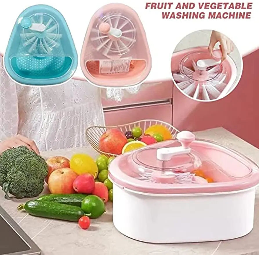 Masina de Spalat Fructe/Legume, cu Perie - Curatare la 720°, Material ABS, Manuala