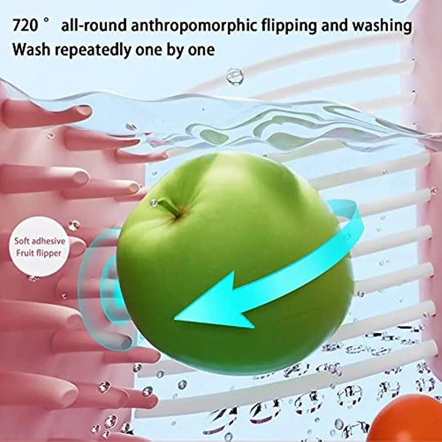 Masina de Spalat Fructe/Legume, cu Perie - Curatare la 720°, Material ABS, Manuala