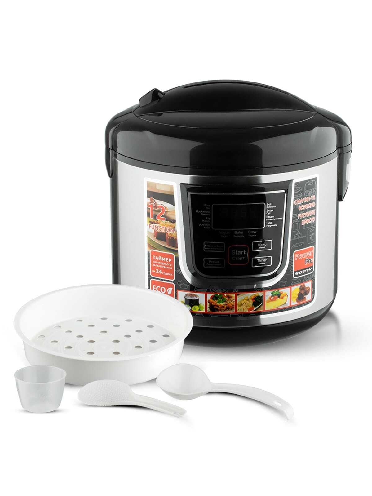 Oala Electrica Multicooker sub Presiune, 6l, RIF REFCO 900W, 11 Programe Automate, Otel Inox