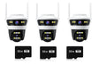 Set 3 Camere Jortan 4 - Rezolutie 6MP, Conexiune WiFi/LAN, 3 Carduri 32GB incluse