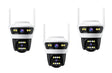 Set 3 Camere Duble Jortan 4 - 6MP, Viziune Nocturna, Conexiune WiFi/LAN, Protectie IP66