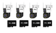 Set de Securitate Jortan - 4 Camere 6MP Full HD 4K, Viziune Nocturna Avansata, 4x Carduri 32GB incluse