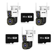 Set Supraveghere Jortan 6MP 4K - 3 Camere Duble WiFi/LAN - Alarma Integrata, 3x Carduri de 32GB incluse