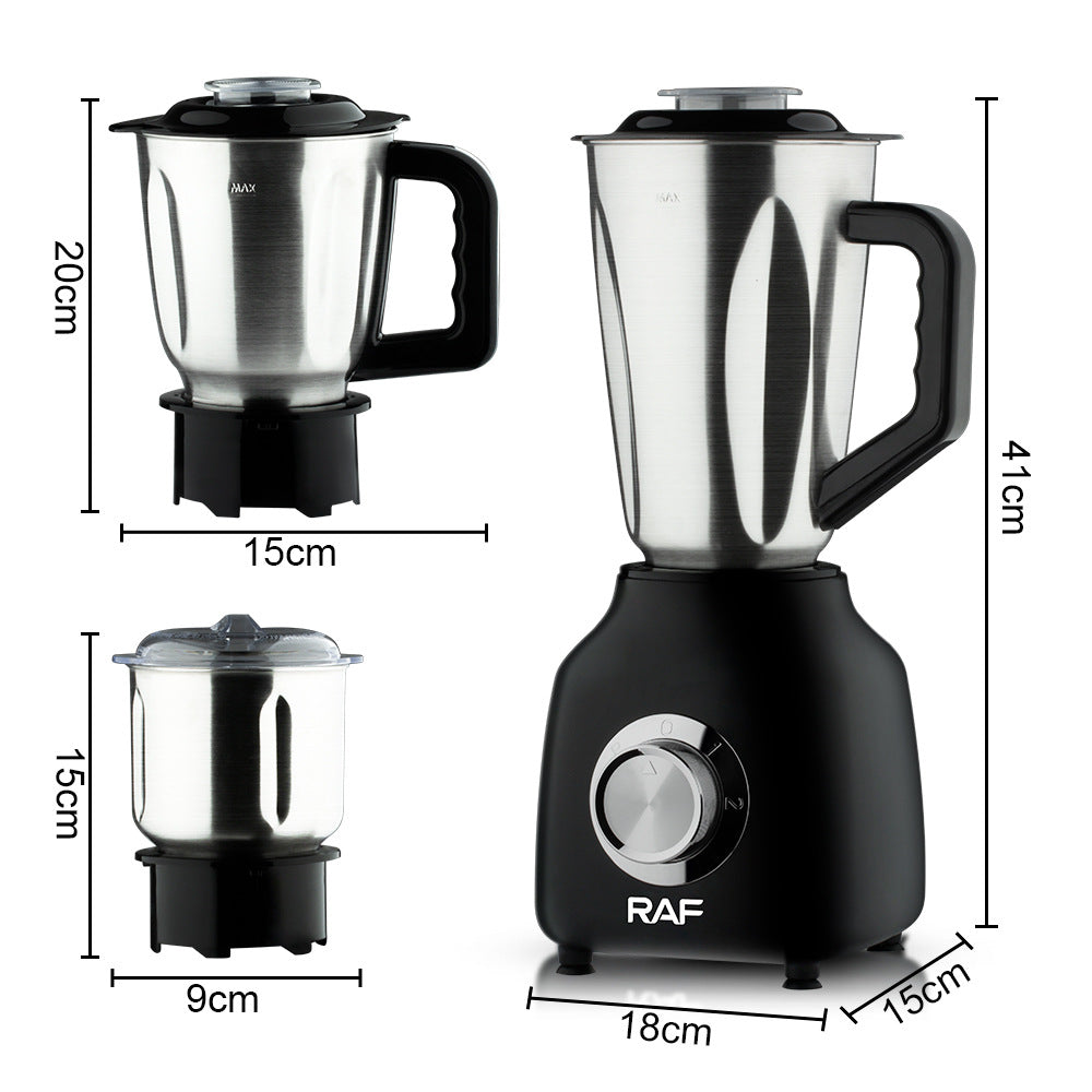 Blender RAF 3 in 1 - 350W, 1.5L, Material Inox, 5 Viteze