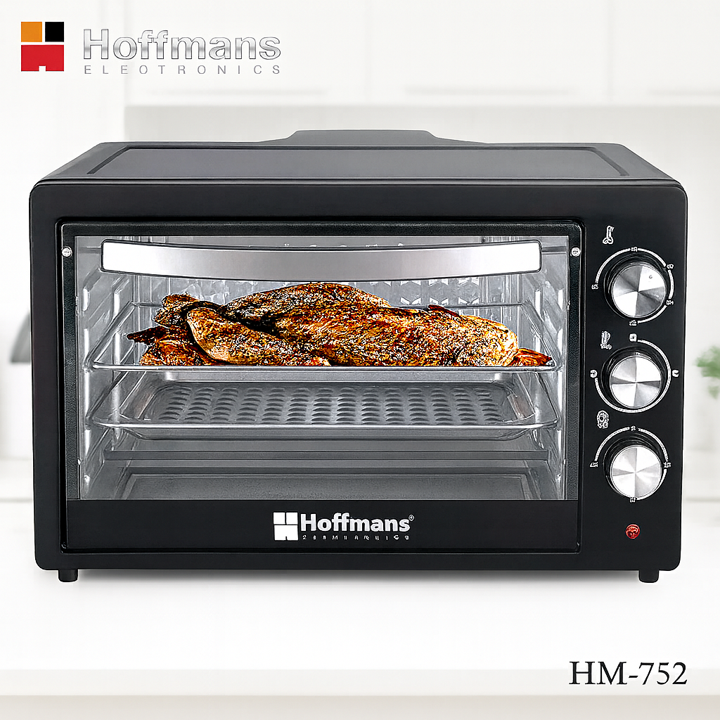 Cuptor Electric Multifunctional Hoffmans – 55L, Putere 2000W, Temperatura Reglabila