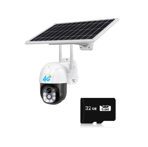 Camera Solara 4G, cu Slot SIM, Senzor de Miscare, Night Visual, Card 32GB Inclus