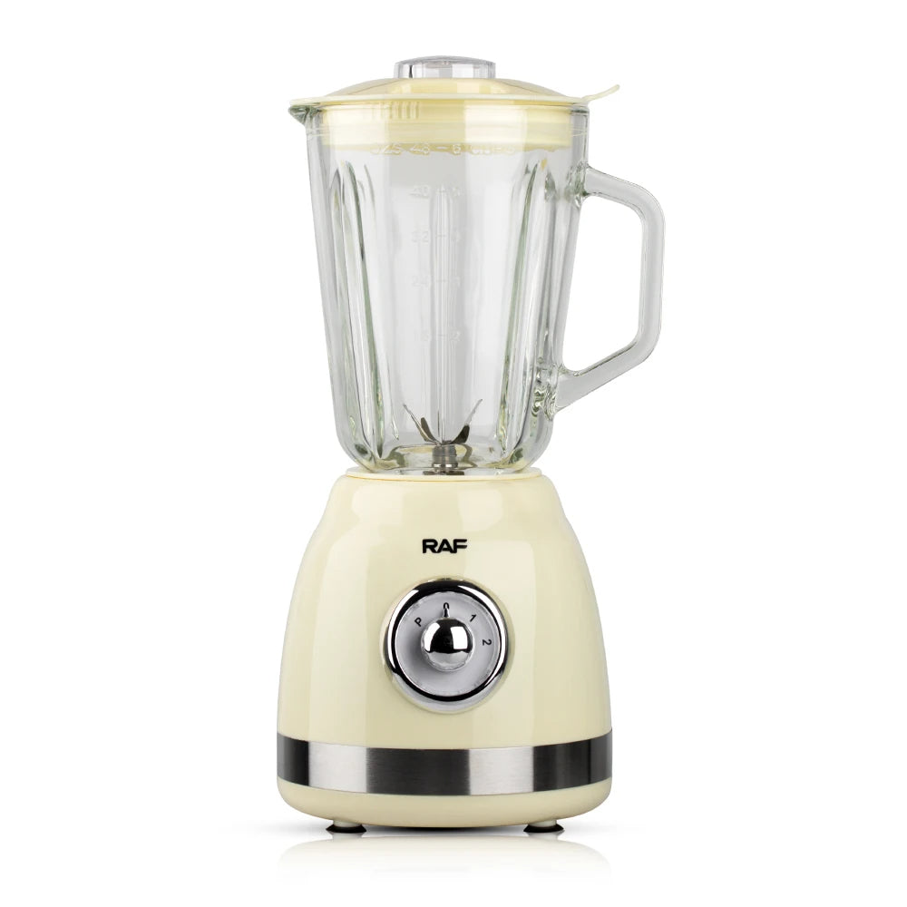 Blender Electric R.2825 - 1.5l, Putere 500W, 15000 RPM, cu Corp din Sticla + Rasnita de Cafea