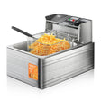 Friteuza Electrica RAF - 6 litri din Inox - 2500W, pentru uz Profesional sau Personal