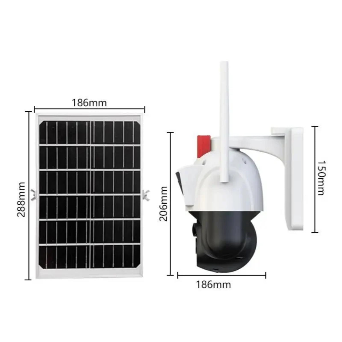 SET 4X Camere Solare Duale Smart IP - 4G, 6MP, V380Pro, Dasgut, 4X Carduri 64GB Incluse
