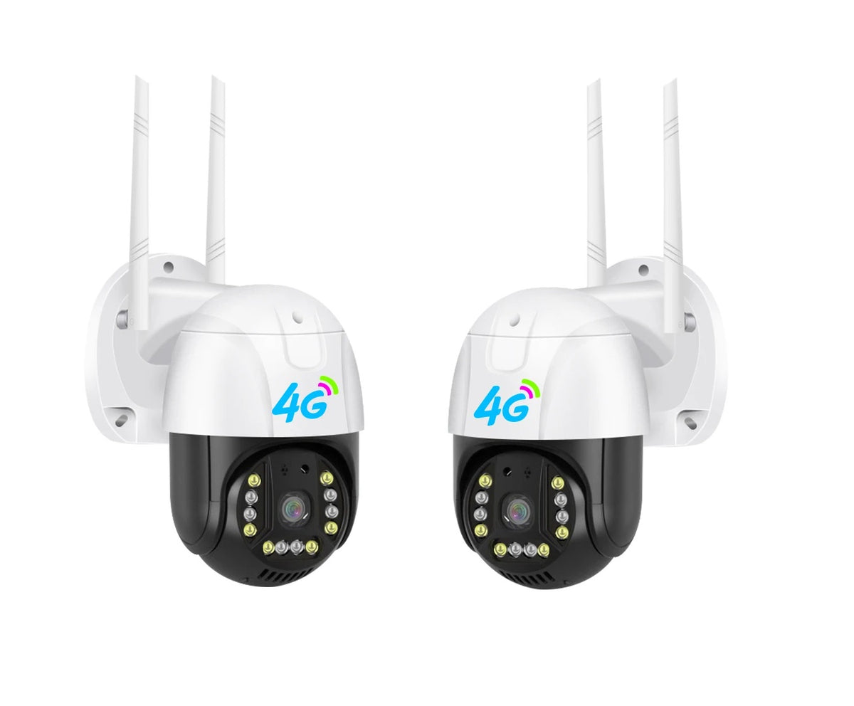 Set 2x Camera 4G/Cablu Dasgut, Alimentare 220V - Smart V380 Pro: 3.0MP ...