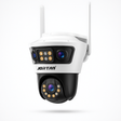 Camera de Supraveghere Jortan Tri-Lens, 9MP, WiFi/LAN, Night Vision, Aplicatie Yoosee, IP66