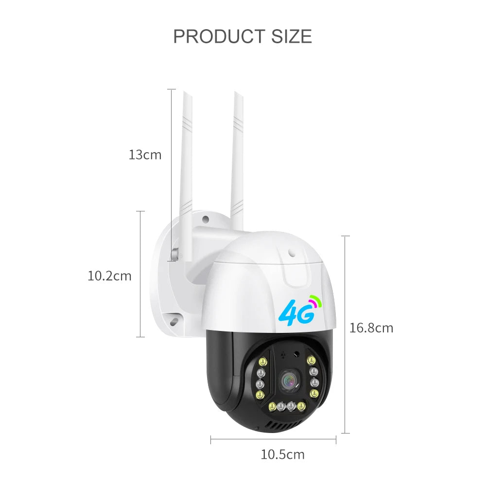 SET 3x Camere Securitate 4G V380 Pro - 3.0MP, ONVIF, Viziune Nocturna