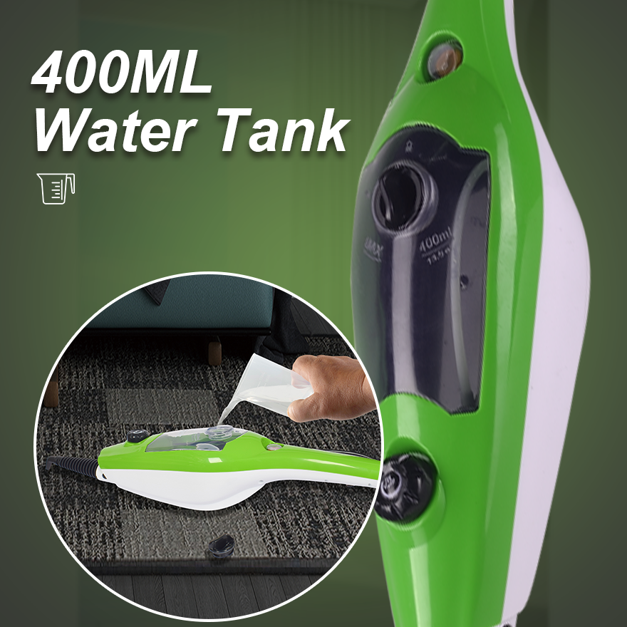 Mop cu Aburi H2O X10, Functie de Dezinfectare si Control Abur, 1300W, rezervor 400ml