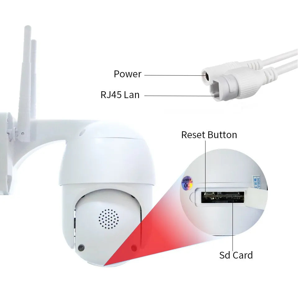 Camera Speed Dome IP Wi-Fi 2.4G, 355° Rotatie, Audio Real-Time, Compatibilitate ONVIF