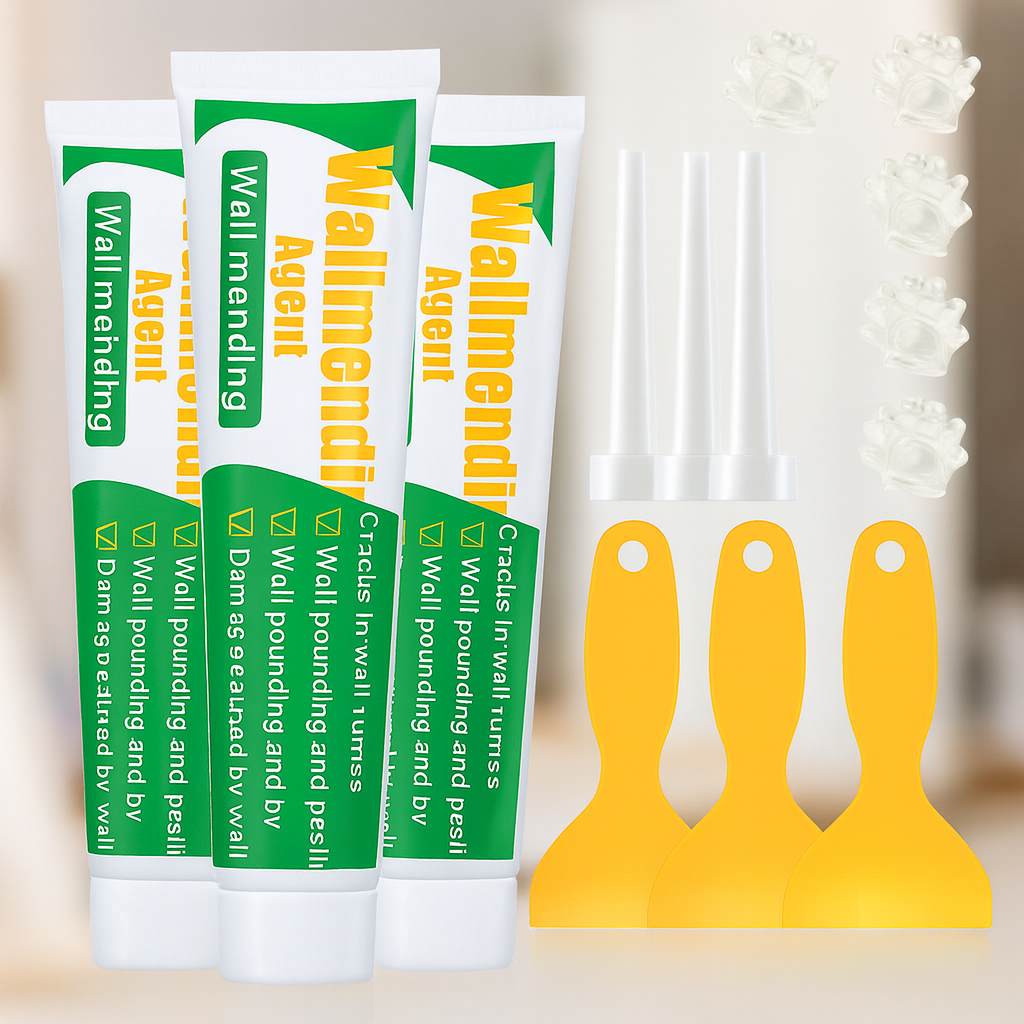 Kit Profesional x3 - pentru Reparatii Minore Pereti, Alb, 250g / Kit