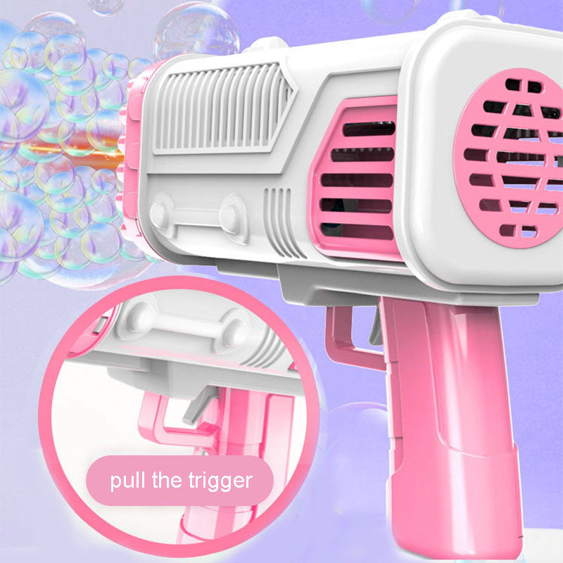 Pistol Baloane de Sapun BAZOOKA cu Acumulator - Bucurie si Distractie pentru Copii si Adulti!
