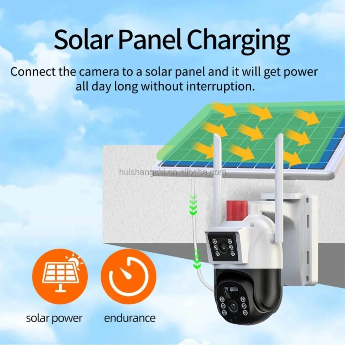 Set 3 Camere Solare 4G Dasgut™ - 6MP, Full HD, 12.000mAh, Detectie Umana AI + 3x Carduri  32GB
