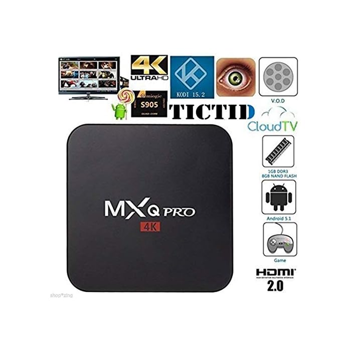 Smart TV Box - MXQ Pro 4K - cu Android performant, Transforma Televizorul într-unul Smart, Cablu HDMI inclus