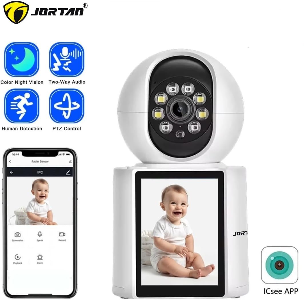 Camera Smart Jortan JT-9291 Pro - 3MP, Apeluri Video, Detectare Miscare, Night Vision, Panoramare 355°