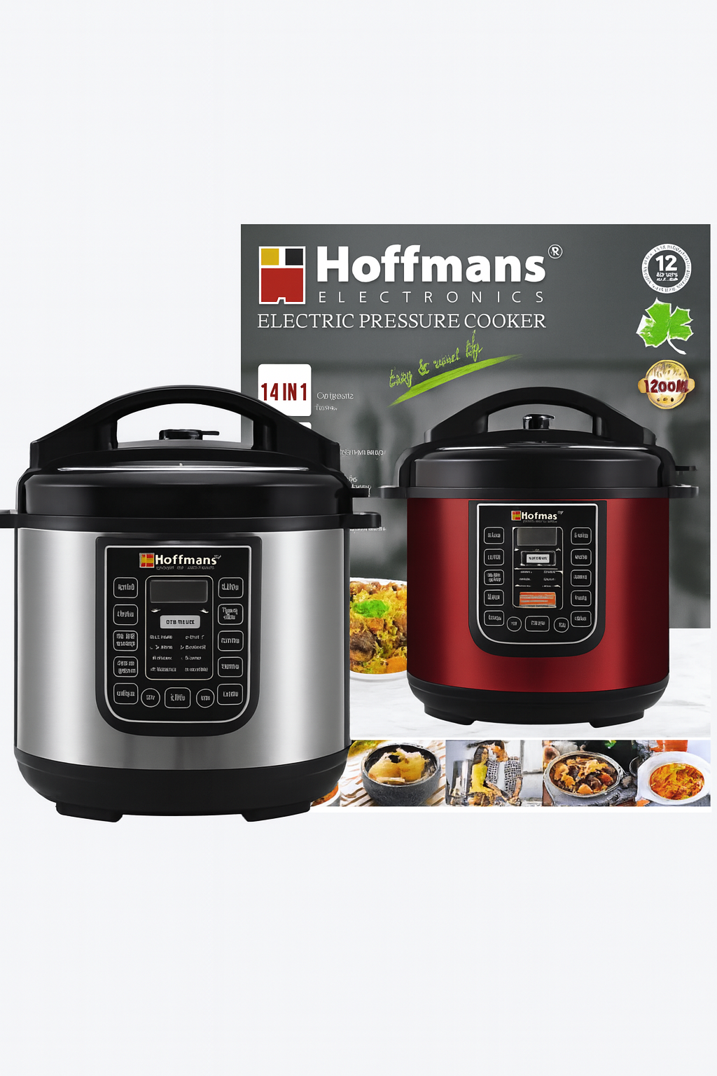 Multicooker Hoffmans HM-716 – 6,5 L, 1200 W, Presiune, Friteuza si Functie aburire