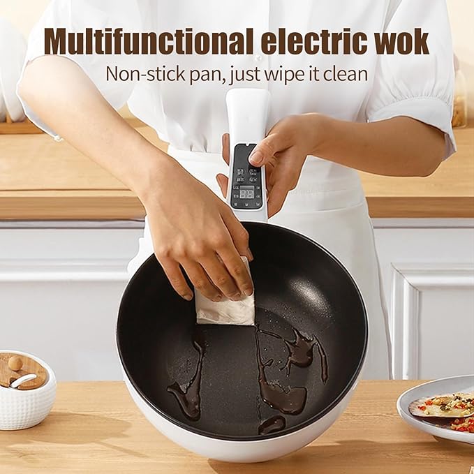 Tigaie Electrica 26cm Migas, 3L Capacitate, cu Panou de Control Inteligent, Protectie Termica