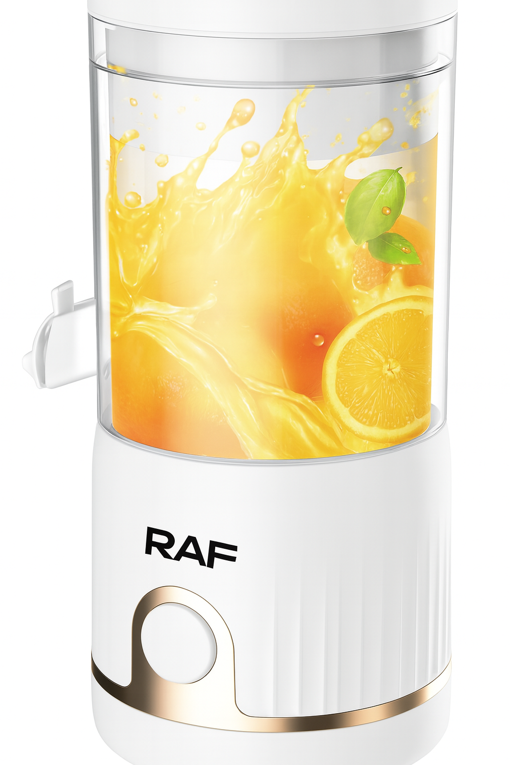 Pahar Blender RAF R.613W, Portabil 7,4 V, Putere 45 W, Capacitate 250 ml – 15.000 RPM, motor 390