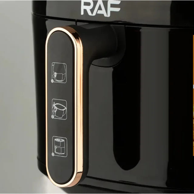 Air Fryer RAF 3L, Buton Mecanic, 1500W, Gatit fara Ulei, Control Termostat si Timer, Suprafata Antiaderenta