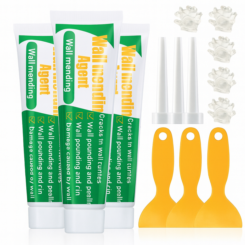 Kit Profesional x3 - pentru Reparatii Minore Pereti, Alb, 250g / Kit