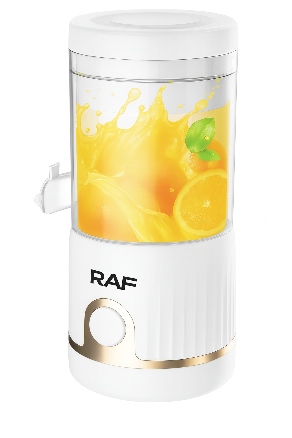 Pahar Blender RAF R.613W, Portabil 7,4 V, Putere 45 W, Capacitate 250 ml – 15.000 RPM, motor 390
