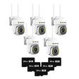 Set 5x Camere de Securitate, WiFi JT-8161QJ - Viziune Nocturna 30M, 1080P, cu 5x Card 64GB incluse