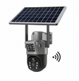 Camera de Supraveghere Duala WiFi, 8MP cu Panou Solar, Viziune Nocturna, IP66