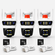 SET 3 Camere de Supraveghere Jortan Dual WiFi - 12MP Full HD, PTZ 360°, IP66 + 3x Card 32GB Cadou + 3x Cablu 5M Cadou