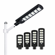 Lampa Solara Stradala Jortan 150W-300W, Senzor Crepuscular, Telecomanda, Baterie 12000-24000mAh, Panou Fotovoltaic
