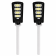 Set 2x Lampa Solara Stradala Jortan 200W - 4 Cadrane LED, Autonomie 14h, 12000mAh lithium