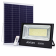 Proiector Solar Jortan 600W - cu Panou Solar 350x17x530mm Inclus + Accesorii de montaj, 30000mAh