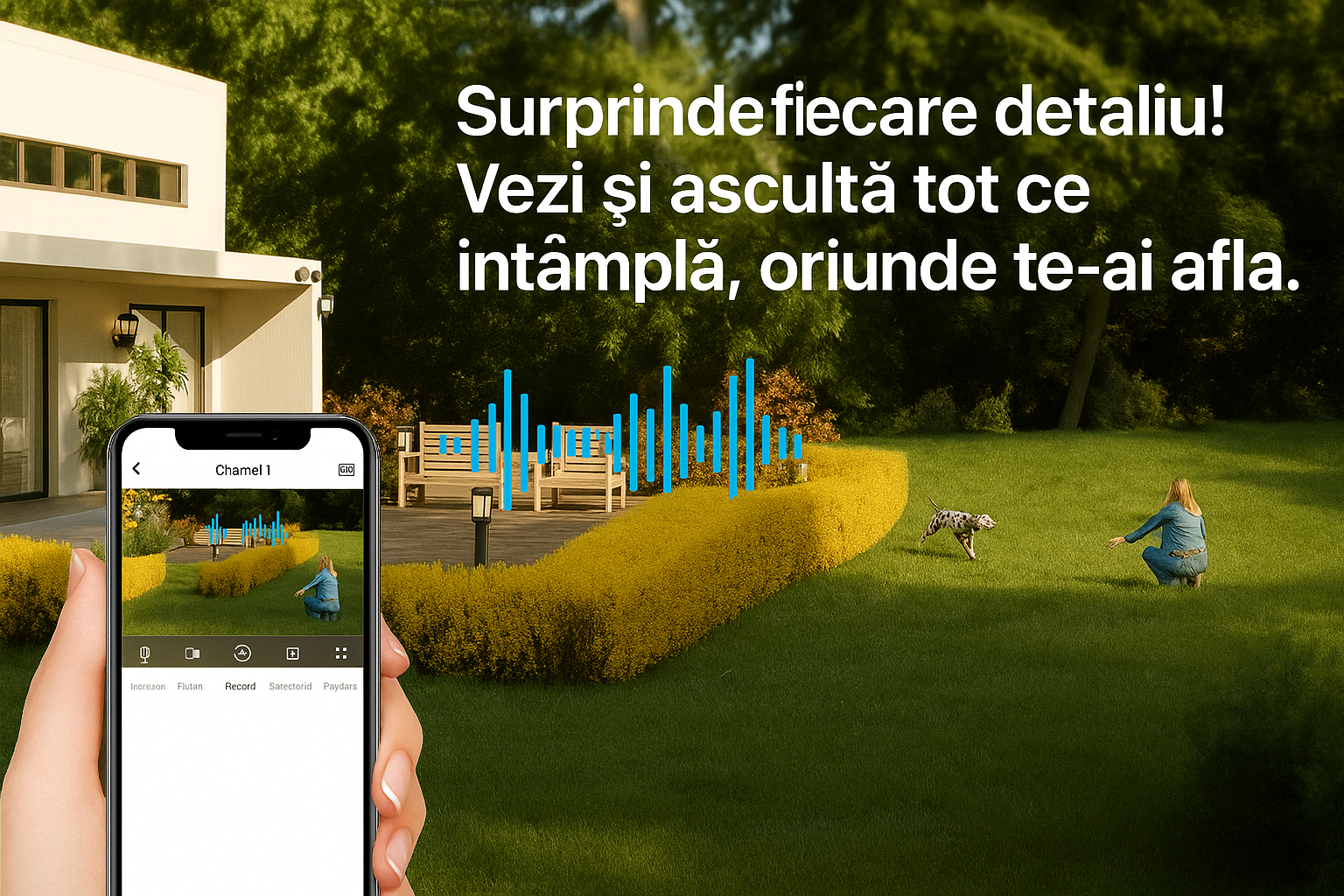 Sistem de Supraveghere Video JORTAN AHD, CCTV 4 Camere + Hard Disk 500GB