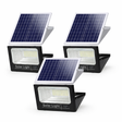 Set 3 Proiectoare Solare Jortan - 100W cu 3 Panouri, Telecomanda inclusa