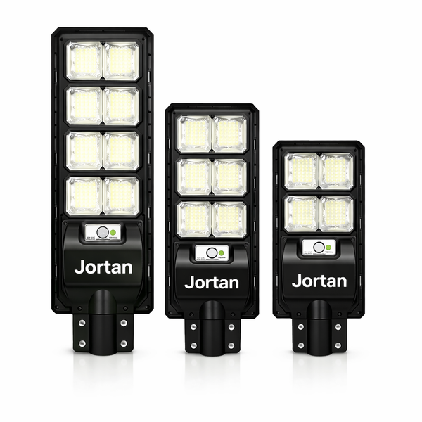 Lampă Solară Stradală Jortan 200W/300W/400W - Senzor Crepuscular
