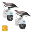 Set 2x Camere Solare 4G Dasgut, cu Slot SIM, Senzor de miscare si Control la Distanta