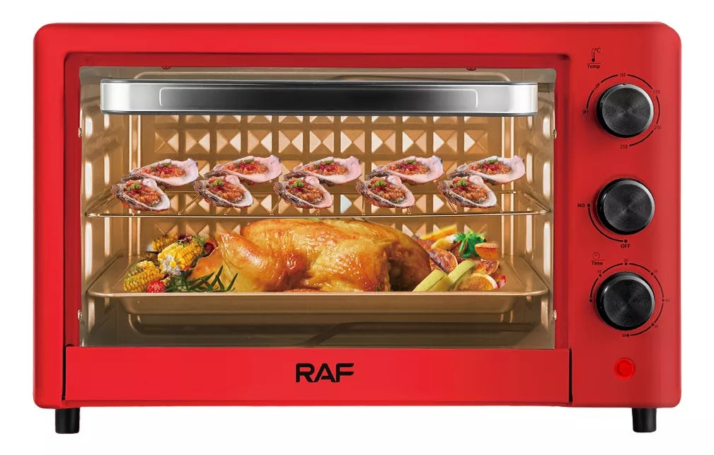 Cuptor Electric RAF R5306 – 1200W, 24L, Functie de Coacere si Gratar, Memorie integrata