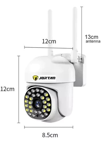 Camera de Securitate WiFi Jortan JT-8161QJ - Viziune Nocturna 30M, 1080P, Alerta Human-ID cu LED-uri Active