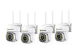 Set 4x Camera de Securitate, WiFi JT-8161QJ - Viziune Nocturna 30M, 1080P, Alerta Human-ID cu LED-uri Active