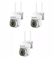 Set 3x Camere Inteligente, JT-8161QJ, Wi-Fi, Viziune Nocturna 30M, 1080P, Alerta Human-ID cu LED-uri Active