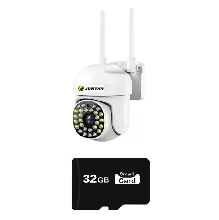Camera Inteligenta WiFi Jortan JT-8161QJ + CARD 32GB - Viziune Nocturna 30M, 1080P, Alerta Miscare cu LED-uri Active