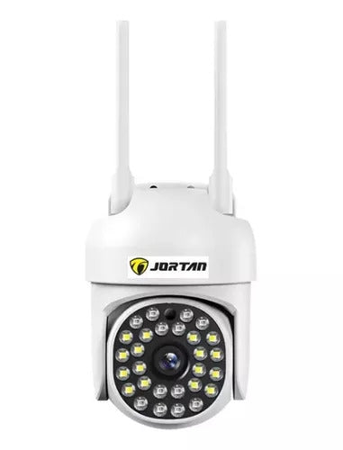 SET 2x Camera de Securitate, WiFi Jortan JT-8161QJ - Viziune Nocturna 30M, 1080P, Alerta Human-ID cu LED-uri Active, 2x Card 32GB Incluse