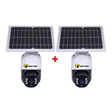 Set 2x Camere Solare  - Wireless 3MP 1080P, Wi-Fi, Detectie Miscare, Panou Solar Integrat