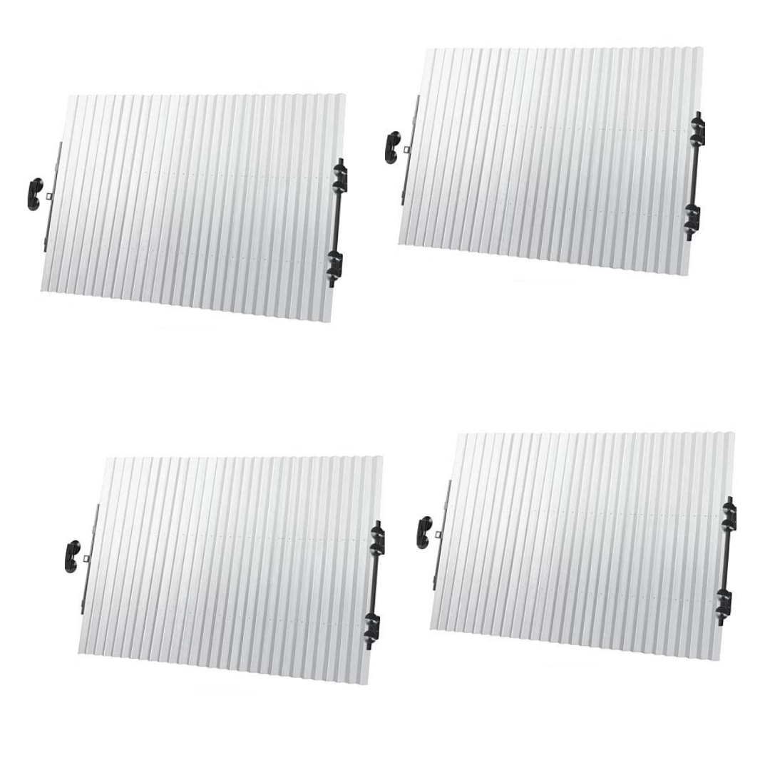 Set 4 Parasolare Auto, 150 x 65 cm, Retractabile si Pliabile, cu Ventuze, Protectie UV