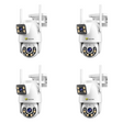 SET 4 Camere Supraveghere Jortan 9697QJ, 6MP, PTZ, Vizualizare Color Nocturna, Wireless/LAN